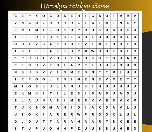 Hirvekuu täiskuu sõnamäng